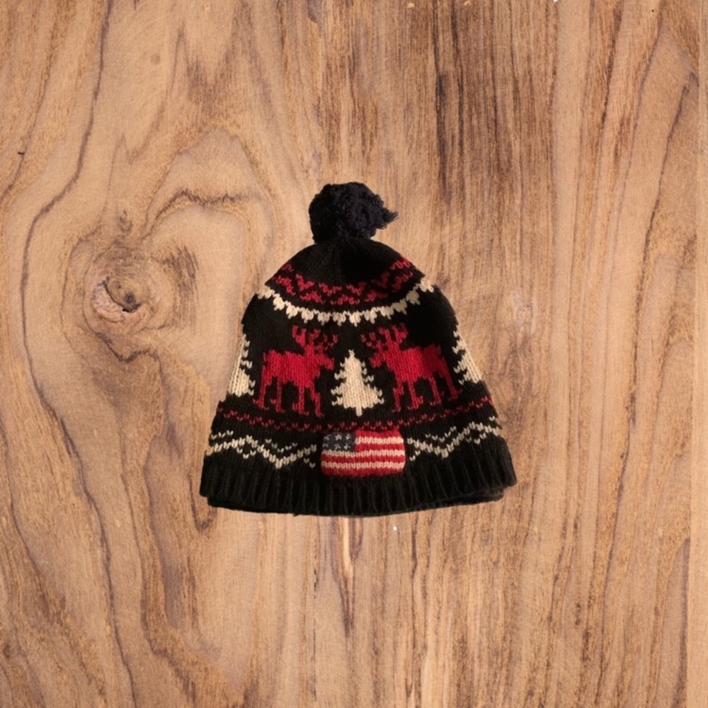 Polo puffer beanie hat